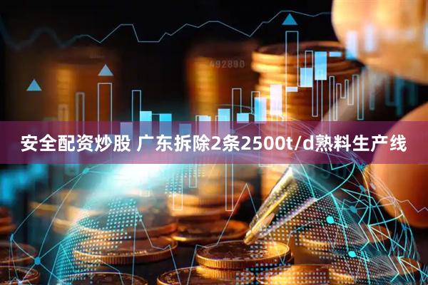 安全配资炒股 广东拆除2条2500t/d熟料生产线
